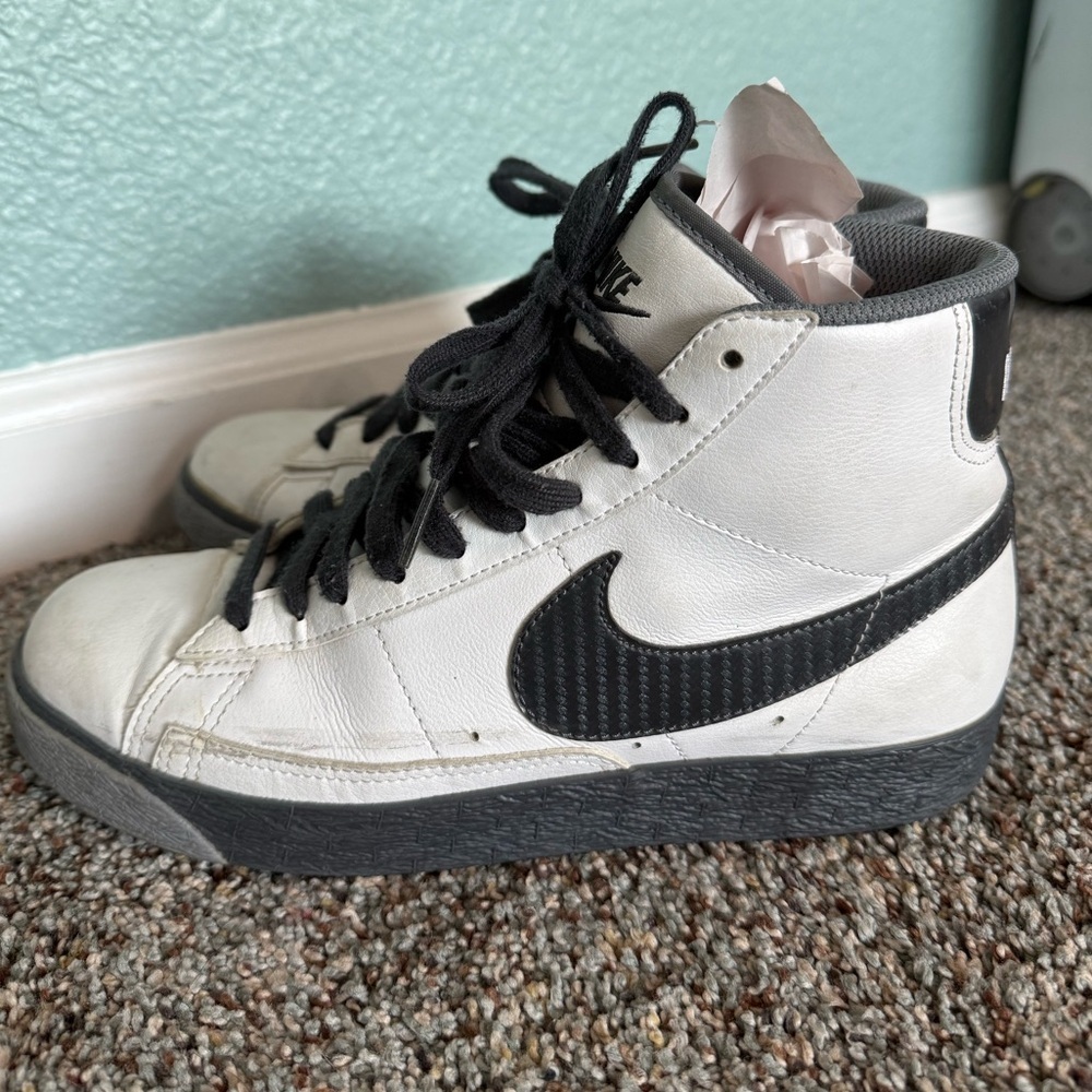 Nike Blazer Mid GS 'White Anthracite' (318705-105) size 6.5Y - Picture 2 of 16